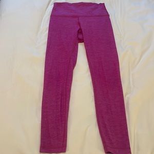 Hot pink super soft Lululemon leggings!!